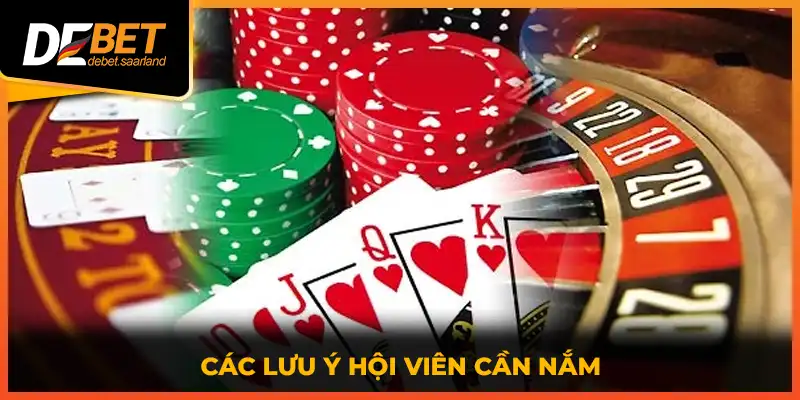 Các lưu ý hội viên cần nắm